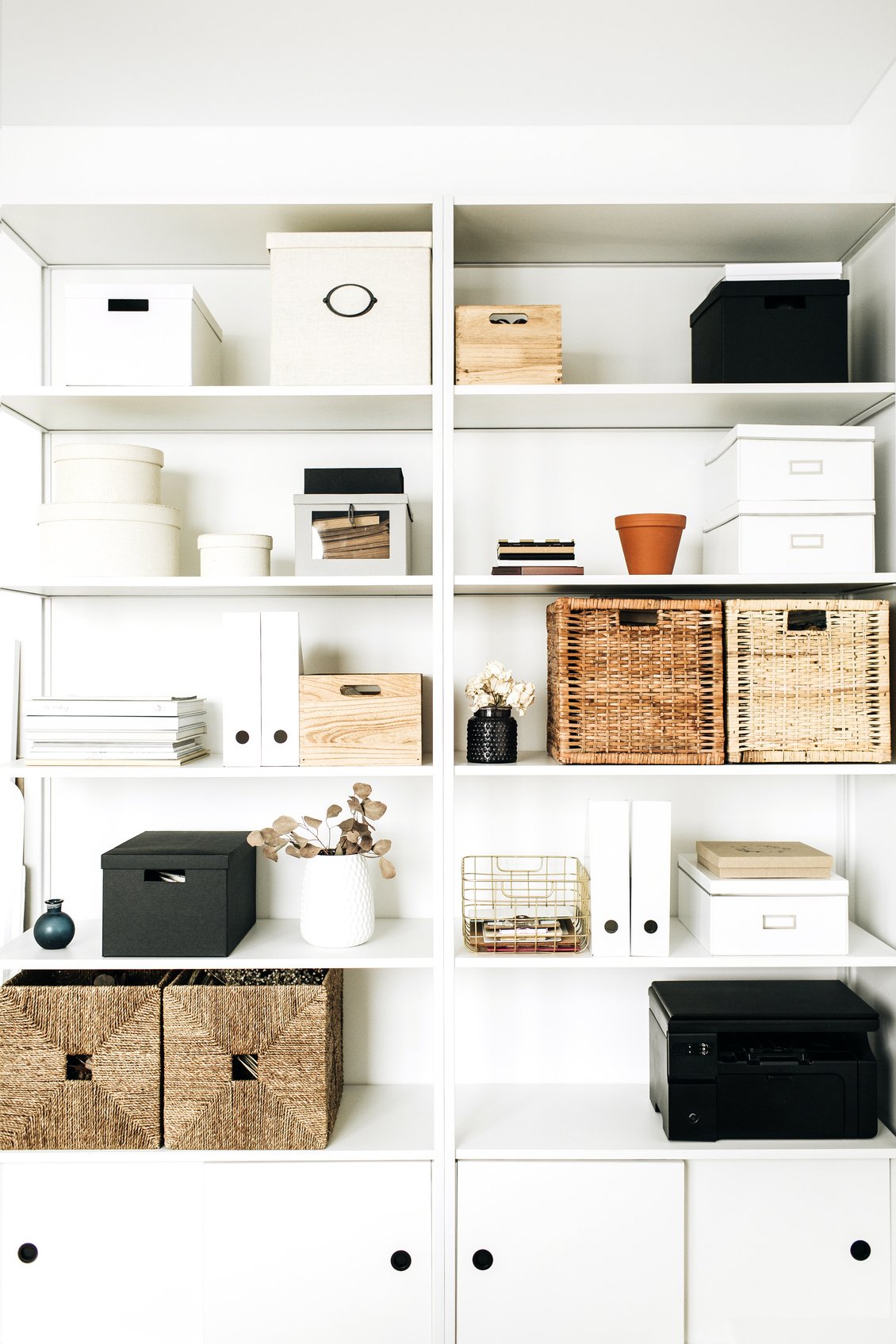 Minimalist Home Office Storage